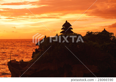 Sunset at Tanah Lot temple. Bali island,Indonesia. Sunset at Tanah Lot temple. Bali island,Indonesia. 28066590