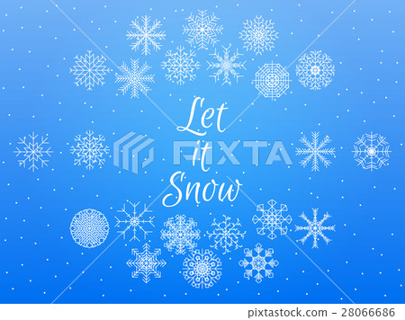 Let it snow. Winter background. Vector Let it snow. Winter background. Vector 28066686