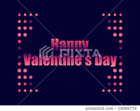 Happy Valentine's Day in 80's retro style. Happy Valentine's Day in 80's retro style. 28066758