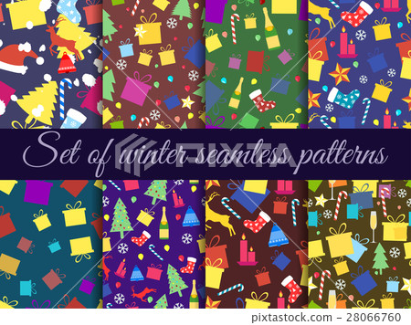 Seamless patterns Christmas. Winter pattern Seamless patterns Christmas. Winter pattern 28066760
