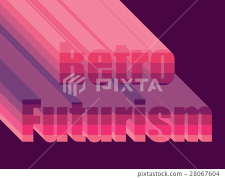 Retro Futurism. Stylistic inscription 80s. Vector Retro Futurism. Stylistic inscription 80s. Vector 28067604