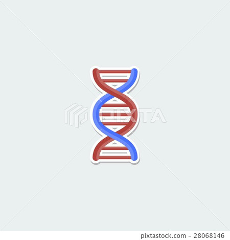 Colorful science symbol - DNA molecule 28068146