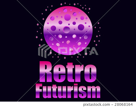 Retro futurism in 80's retro style. Space travel 28068164