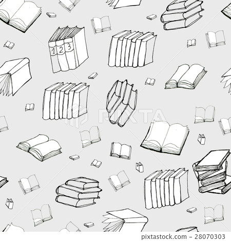 Seamless pattern with books 28070303