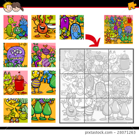 jigsaw puzzle with aliens 28071263