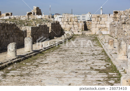 The ruins of the ancient citadel in Amman, Jordan  28073410