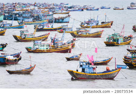 Vietnamese fishing village, Mui Ne, Vietnam 28073534