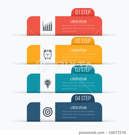 Vector illustration infographics four options 28073576