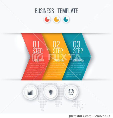 Business project template with arrows Business project template with arrows 28073623