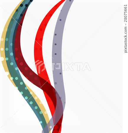 Color overlapping wave stripes, vector abstract Color overlapping wave stripes, vector abstract 28075661