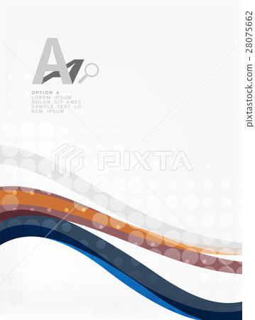Color overlapping wave stripes, vector abstract Color overlapping wave stripes, vector abstract 28075662