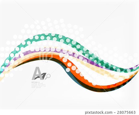 Color overlapping wave stripes, vector abstract Color overlapping wave stripes, vector abstract 28075663