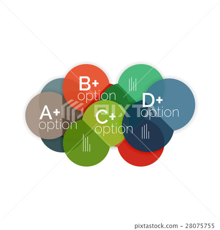 Circle business option diagrams - Stock Illustration [28075755] - PIXTA