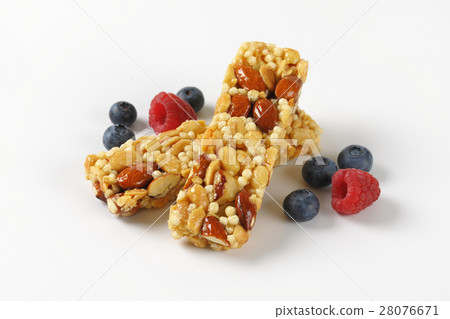 peanut and almond snack bars 28076671
