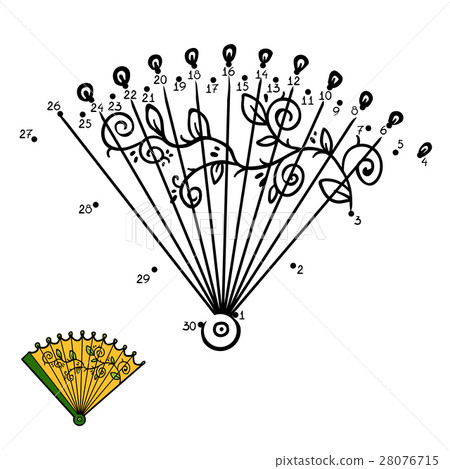 Numbers game for children, Fan - Stock Illustration [28076715] - PIXTA