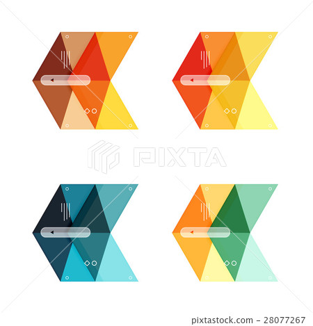 Vector infographic templates set - Stock Illustration [28077267] - PIXTA