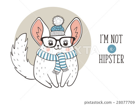 Chinchilla hipster poster 28077709