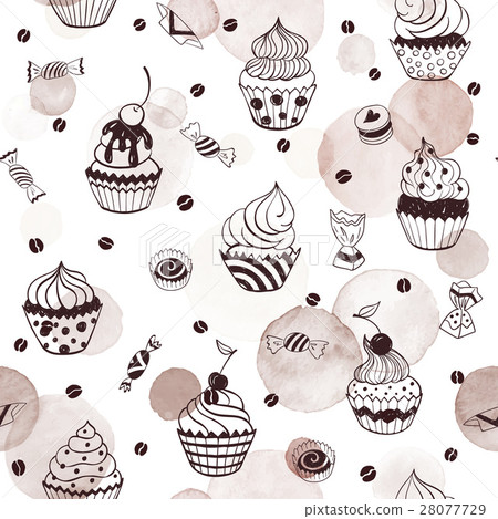 sweets seamless pattern 28077729