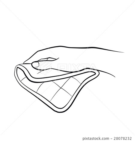 hand holding potholder 28078232