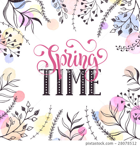 Spring time card Spring time card 28078512