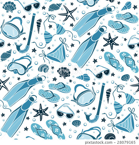 beach accessories  pattern 28079165