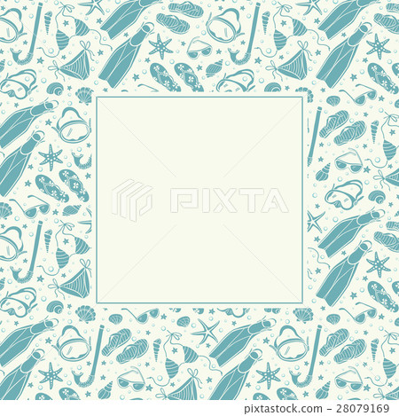 beach accessories  pattern 28079169