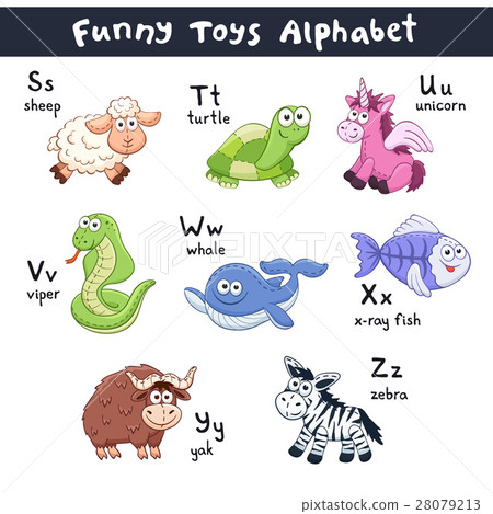 Cartoon animals alphabet Cartoon animals alphabet 28079213