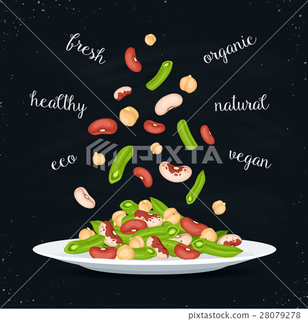 salad plate illustration 28079278