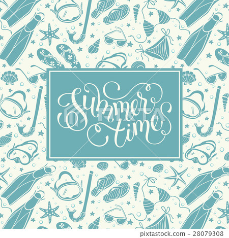 beach accessories  pattern 28079308