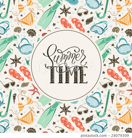 beach accessories  pattern 28079309