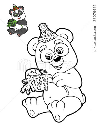 Coloring book for children, Panda Coloring book for children, Panda 28079425