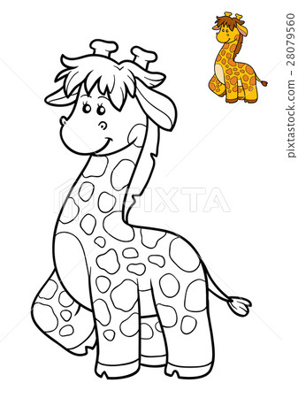 Coloring book, Giraffe 28079560