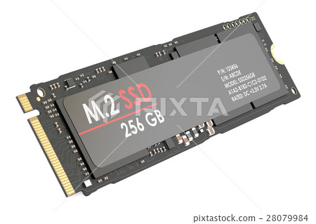 m.2 SSD 256 gb, 3D rendering m.2 SSD 256 gb, 3D rendering 28079984