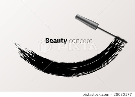 Mascara fashion banner, clear template for 28080177