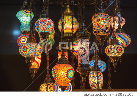 Colorful Moroccan style lanterns 28082105