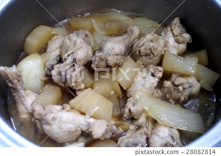Simmered chicken and radish Simmered chicken and radish 28082814
