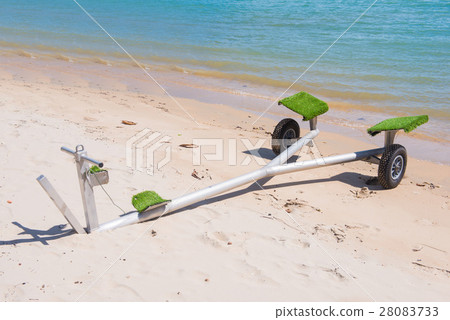 trailer for boat on the sand trailer for boat on the sand 28083733