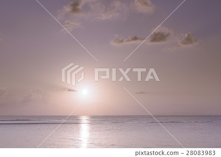 Vintage tropical beach and sky at dusk Vintage tropical beach and sky at dusk 28083983