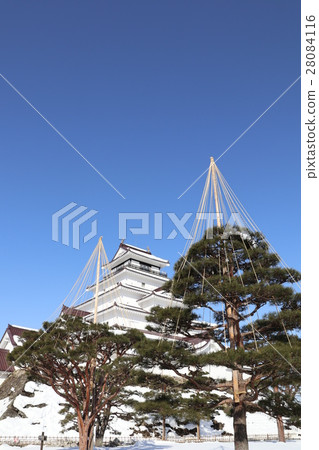 Tsuruga castle Snow hanging Tsuruga castle Snow hanging 28084116