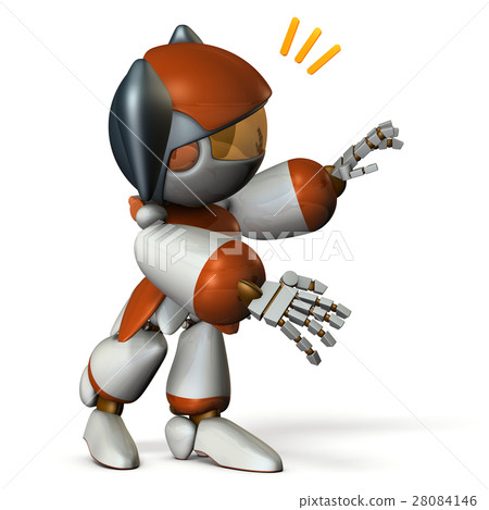 A cute robot to call out - Stock Illustration [28084146] - PIXTA