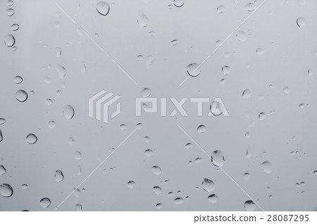Drops of rain on glass 28087295