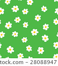 Cartoon flowers seamless pattern 28088947