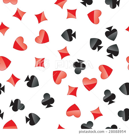 Playing cards suits seamless pattern Playing cards suits seamless pattern 28088954