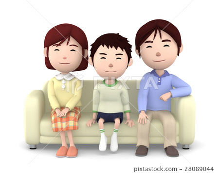 Family group 2 on the sofa Family group 2 on the sofa 28089044