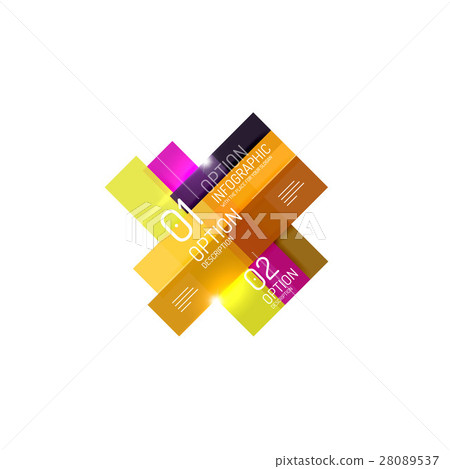 Geometric modern infographic options templates Geometric modern infographic options templates 28089537