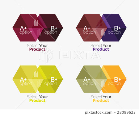 Business geometric layouts with option text 28089622