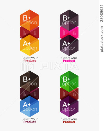 Business geometric layouts with option text 28089625