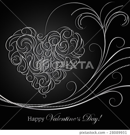 Happy Valentines day greeting card 28089931