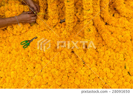 Marigold flower decoration Marigold flower decoration 28091650