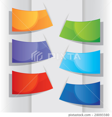 Colorful label paper, vector illustration Colorful label paper, vector illustration 28093380